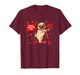 Happy Valentine's Day Pug Riding Scoter Floral Owner Kids T-Shirt