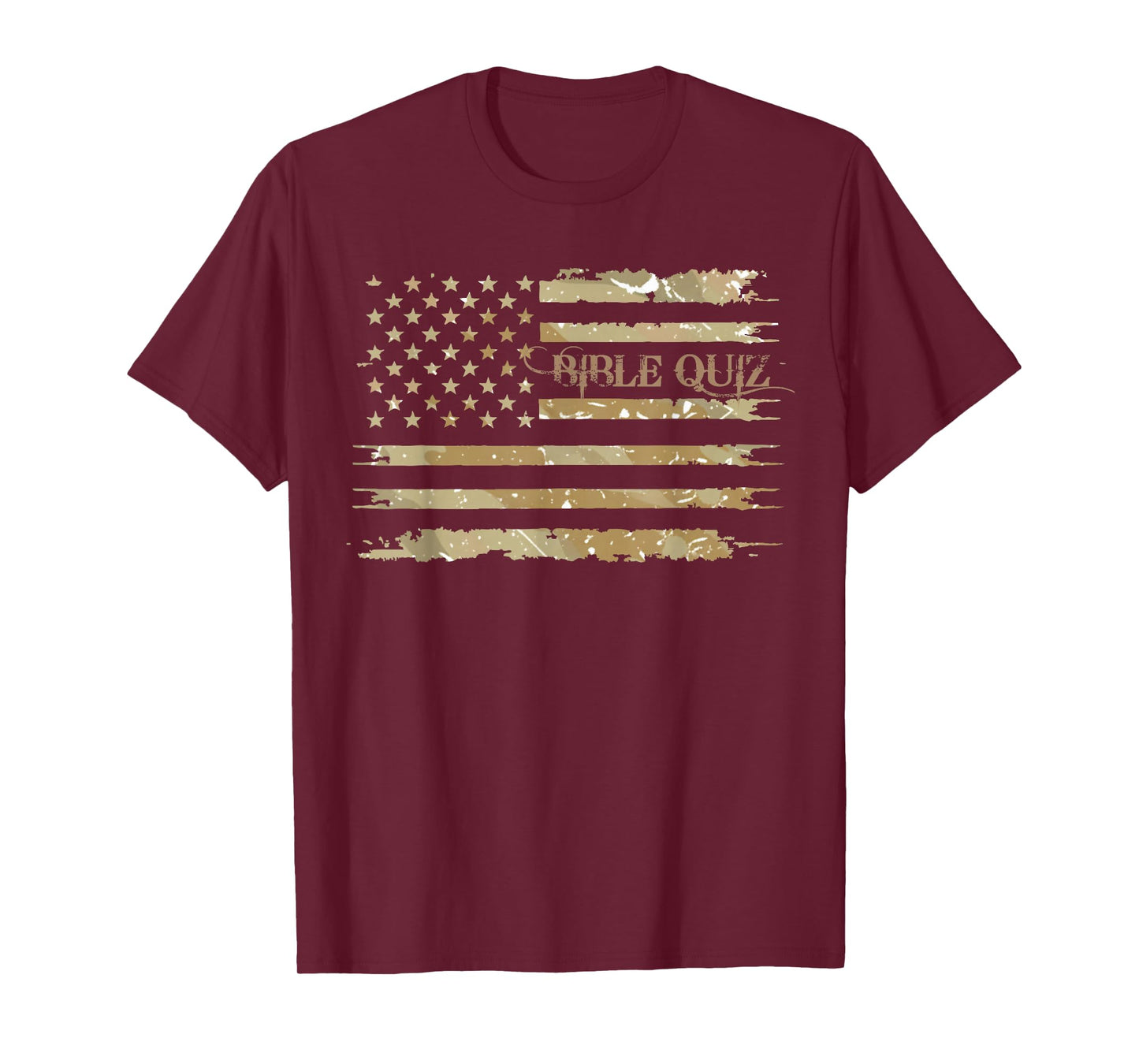 Bible Quiz Religious Activity Competition Desert Camo T-Shirt