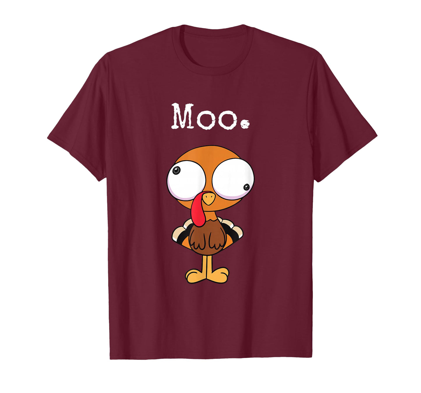 Funny Thanksgiving Moo Turkey Family Dinner Thankful Day T-Shirt