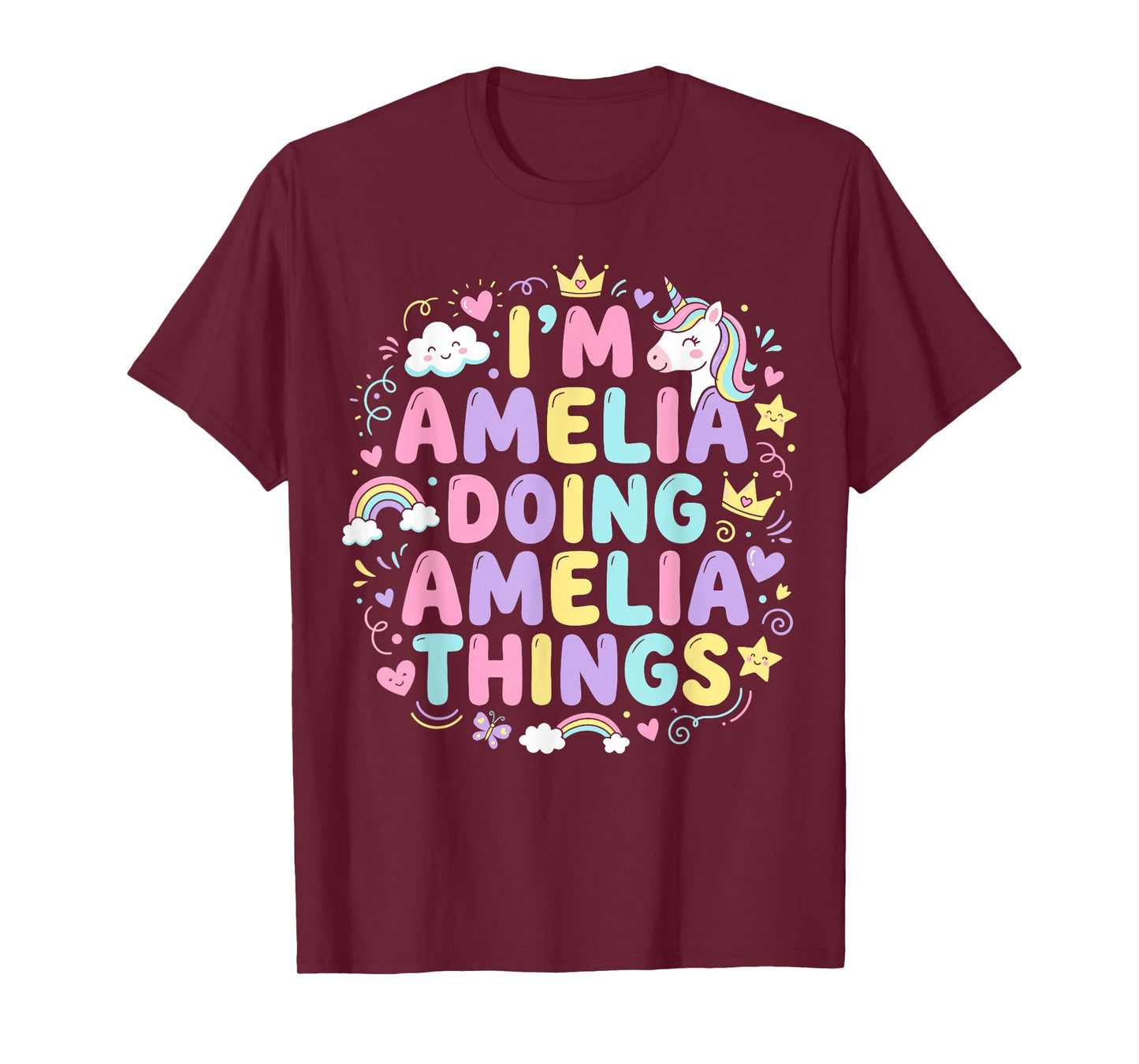I'm Amelia Doing Amelia Things Cute Girl's T-Shirt