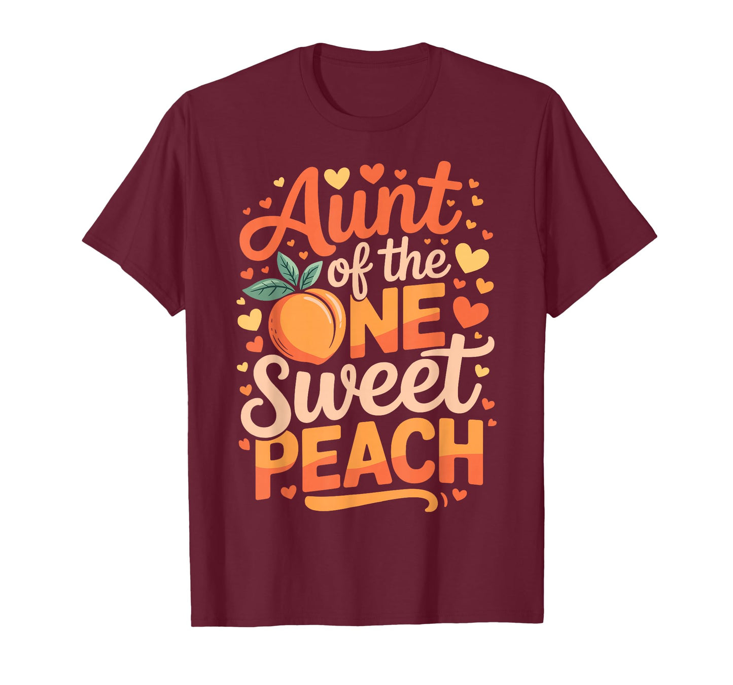 Aunt of The One Sweet Peach Family Matching T-Shirt