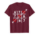 Six Seven 67 Meme 6 7 Valentines Day Heart Men Women Kids T-Shirt