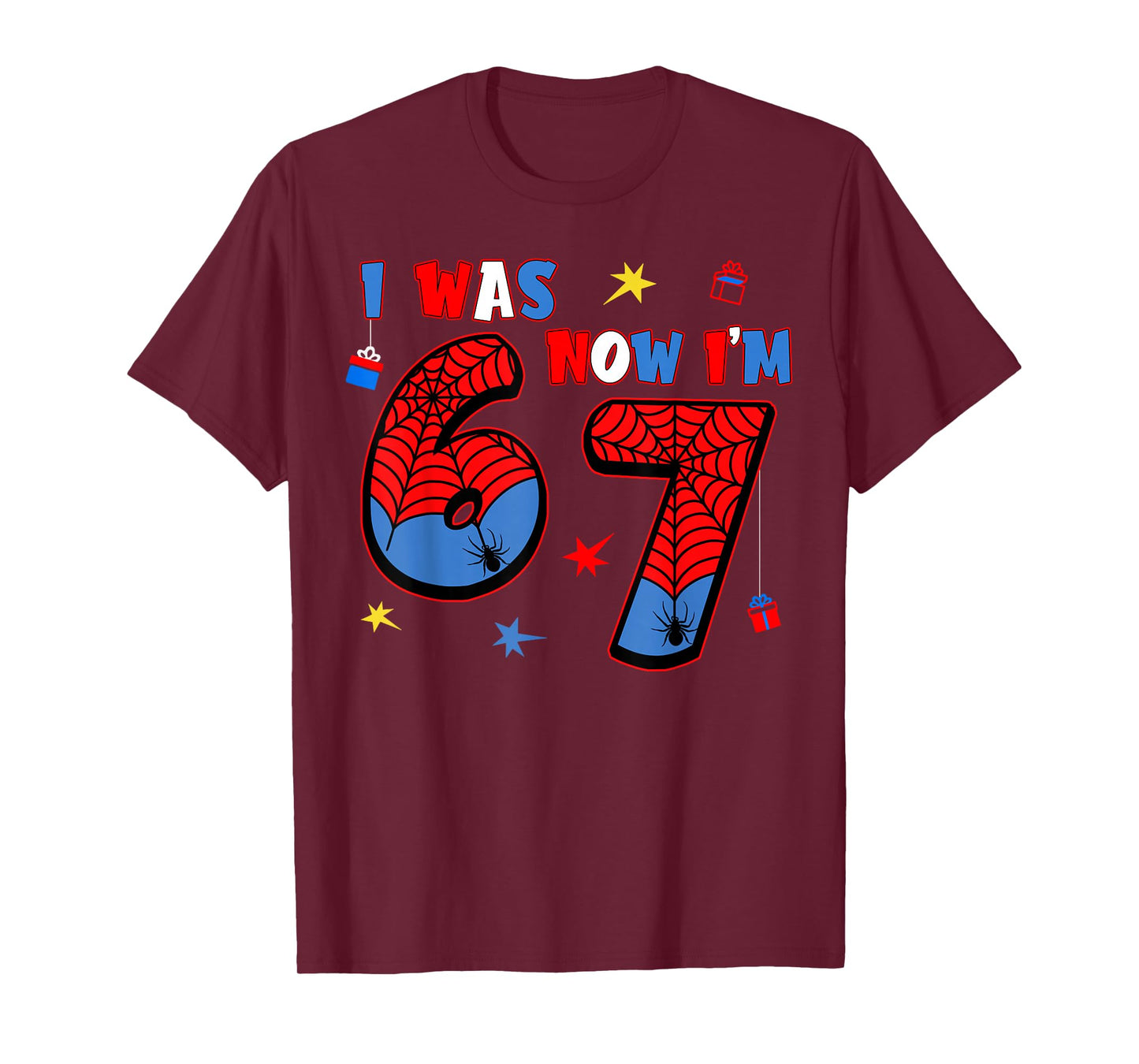7th Birthday Funny Meme Six Seven I was 6 Now I'm 7 Boys T-Shirt