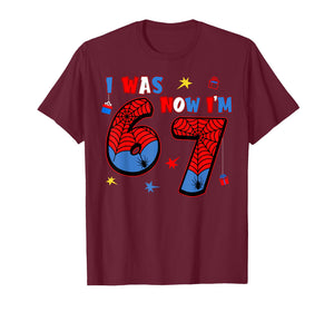 7th Birthday Funny Meme Six Seven I was 6 Now I'm 7 Boys T-Shirt