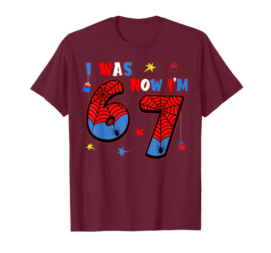 7th Birthday Funny Meme Six Seven I was 6 Now I'm 7 Boys T-Shirt