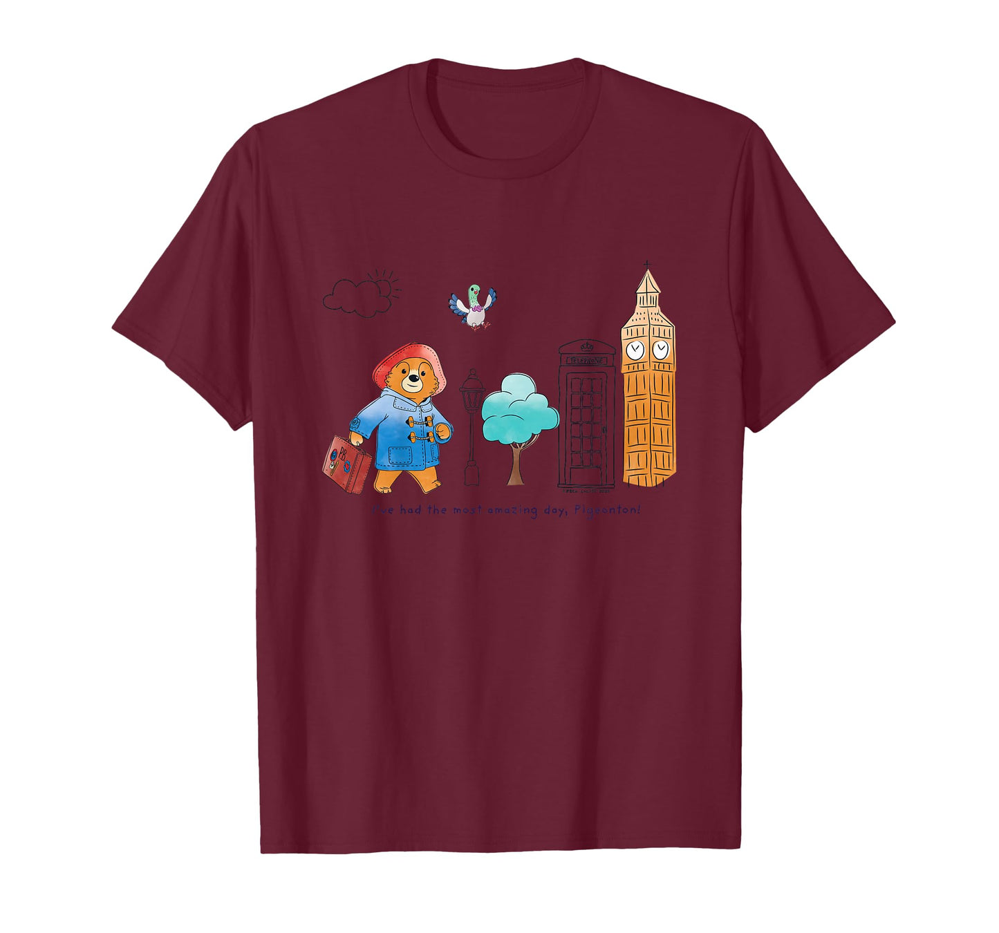 The Adventures of Paddington Bear with Pigeonton Kids T-Shirt