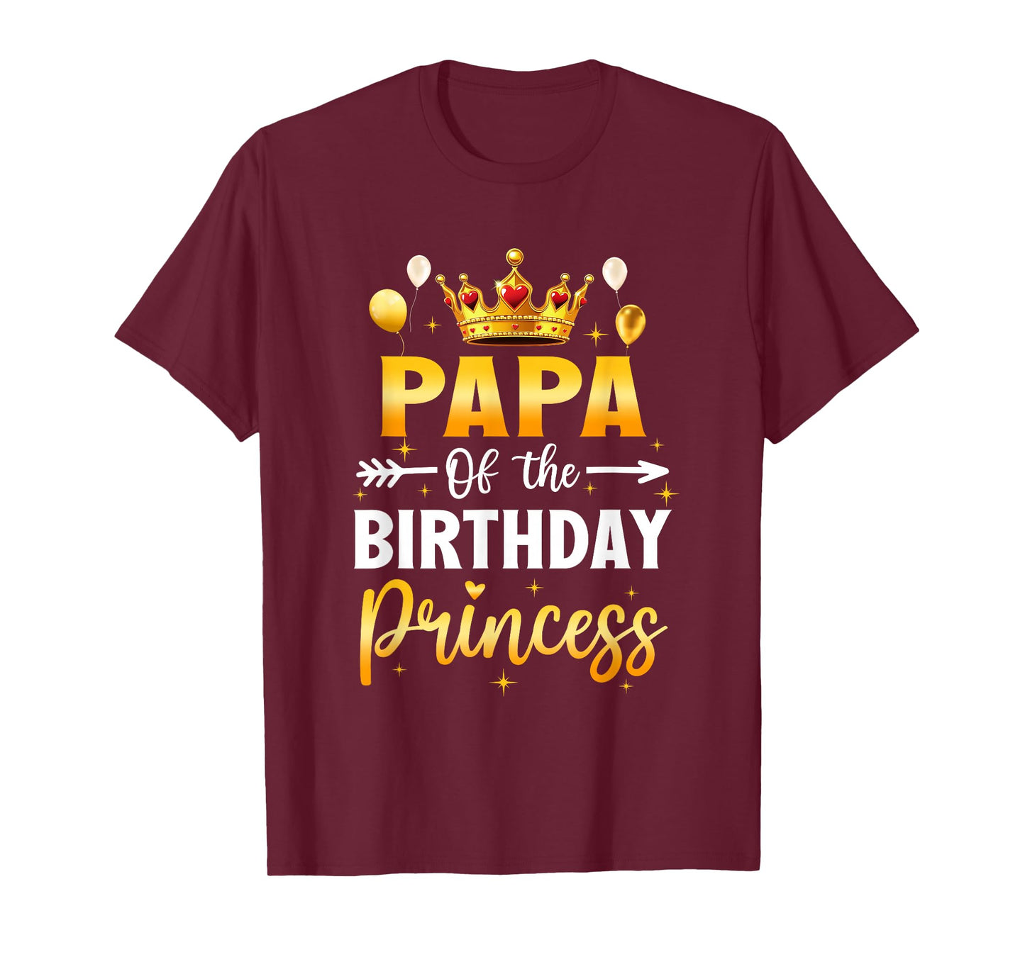 Papa of The Birthday Princess Birthday Girl Party Family T-Shirt