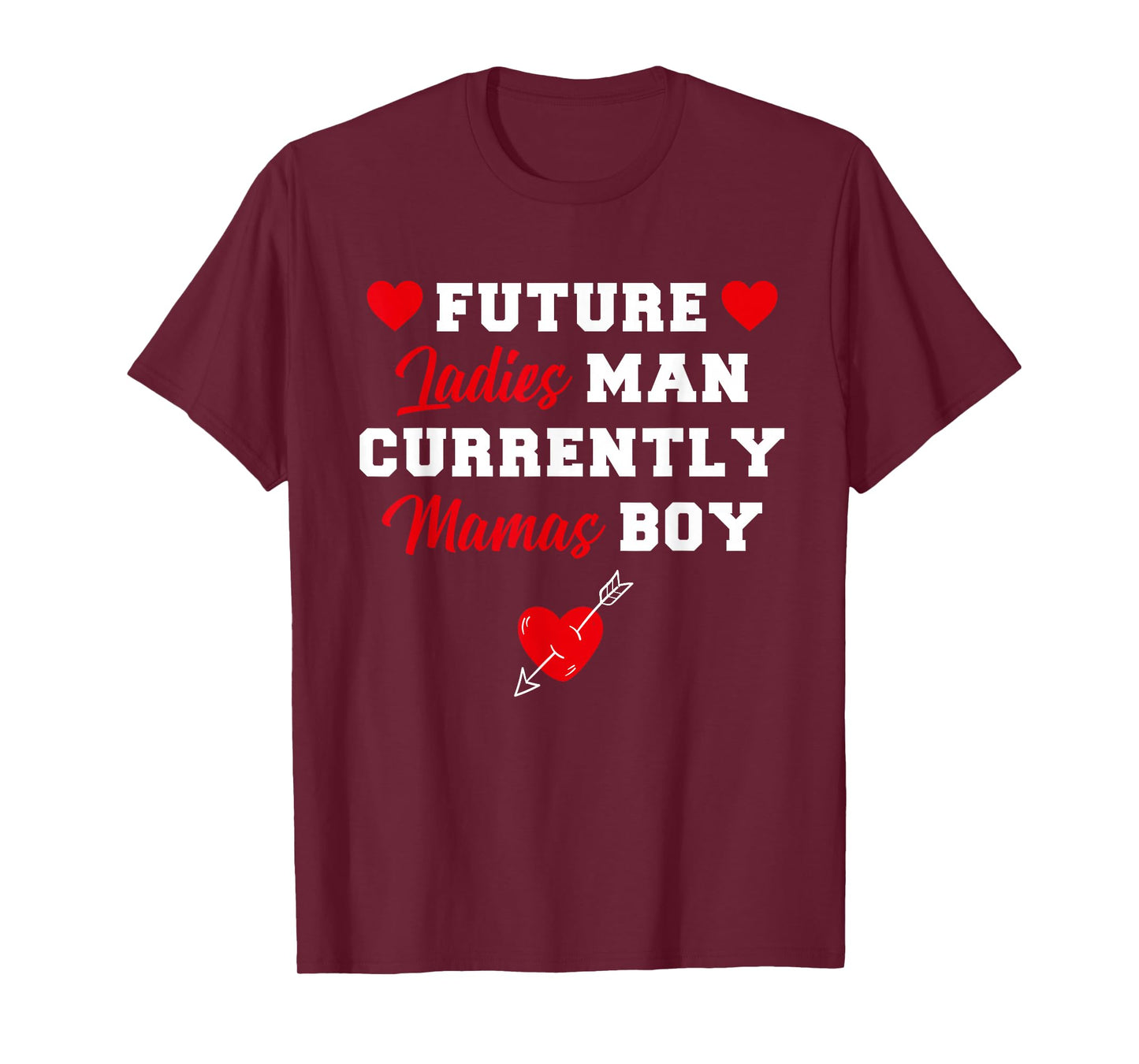 Funny Future Ladies Men Currently Mama Boy Love Kids T-Shirt