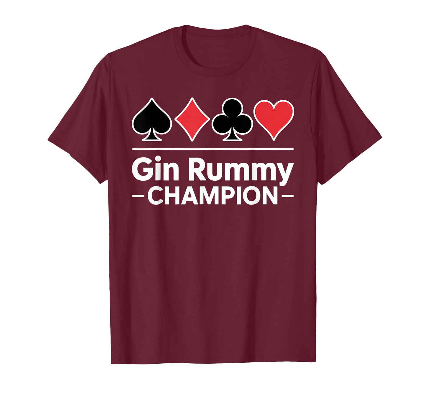 Cute Rummy Design for Men Women Card Game Gin Rummy Player T-Shirt
