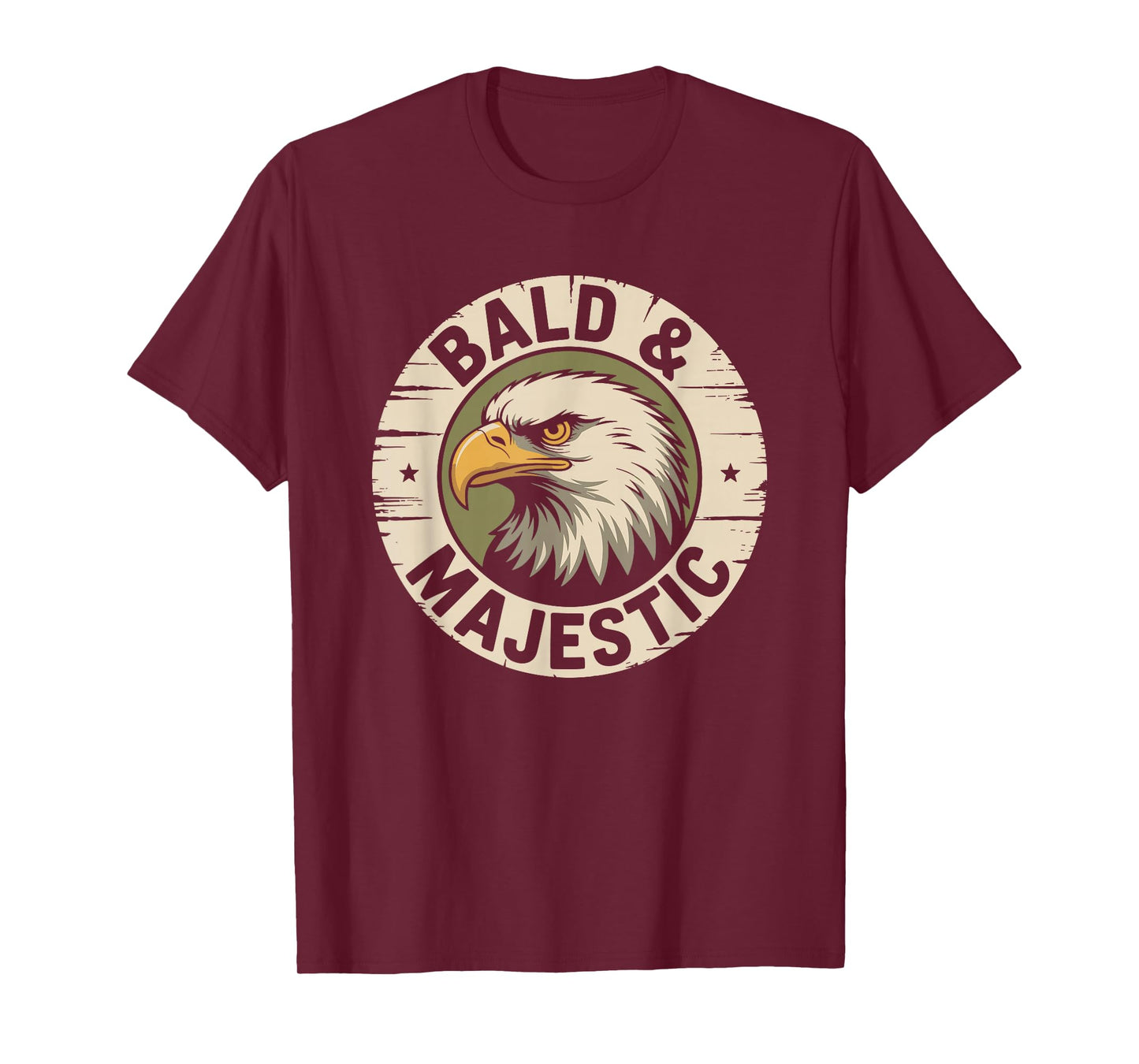 Bald and Majestic, Hairless Baldness and Balding Man T-Shirt