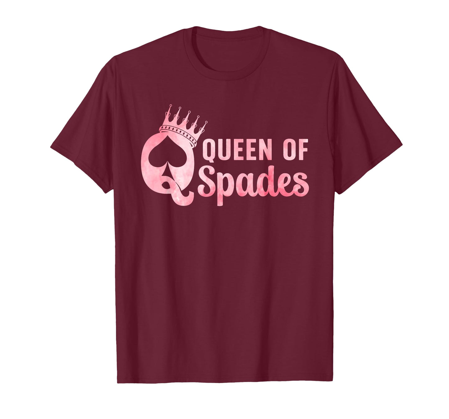 Queen of Spades Design for Women Girl Card Game Spades Lover T-Shirt
