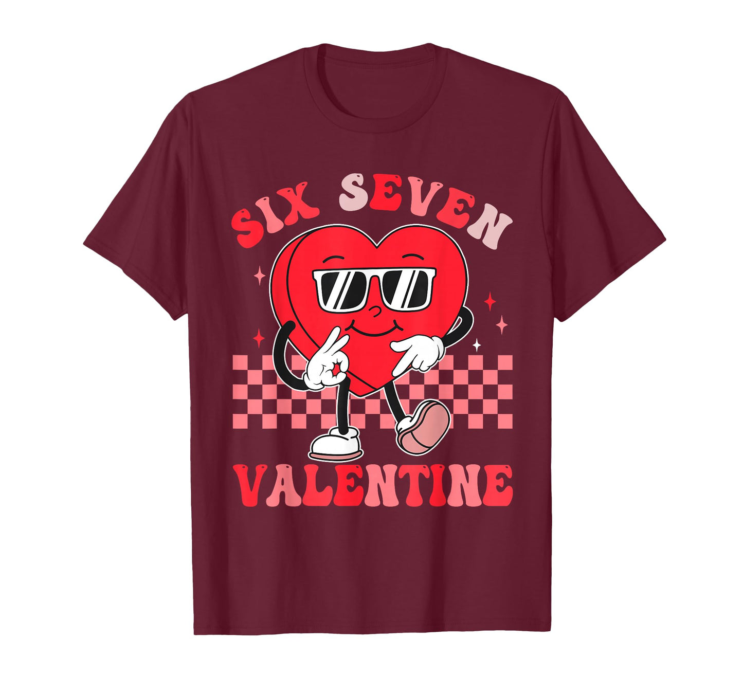 Six Seven 67 Meme Cool Valentine’s for Teens Boys Girls Kids T-Shirt