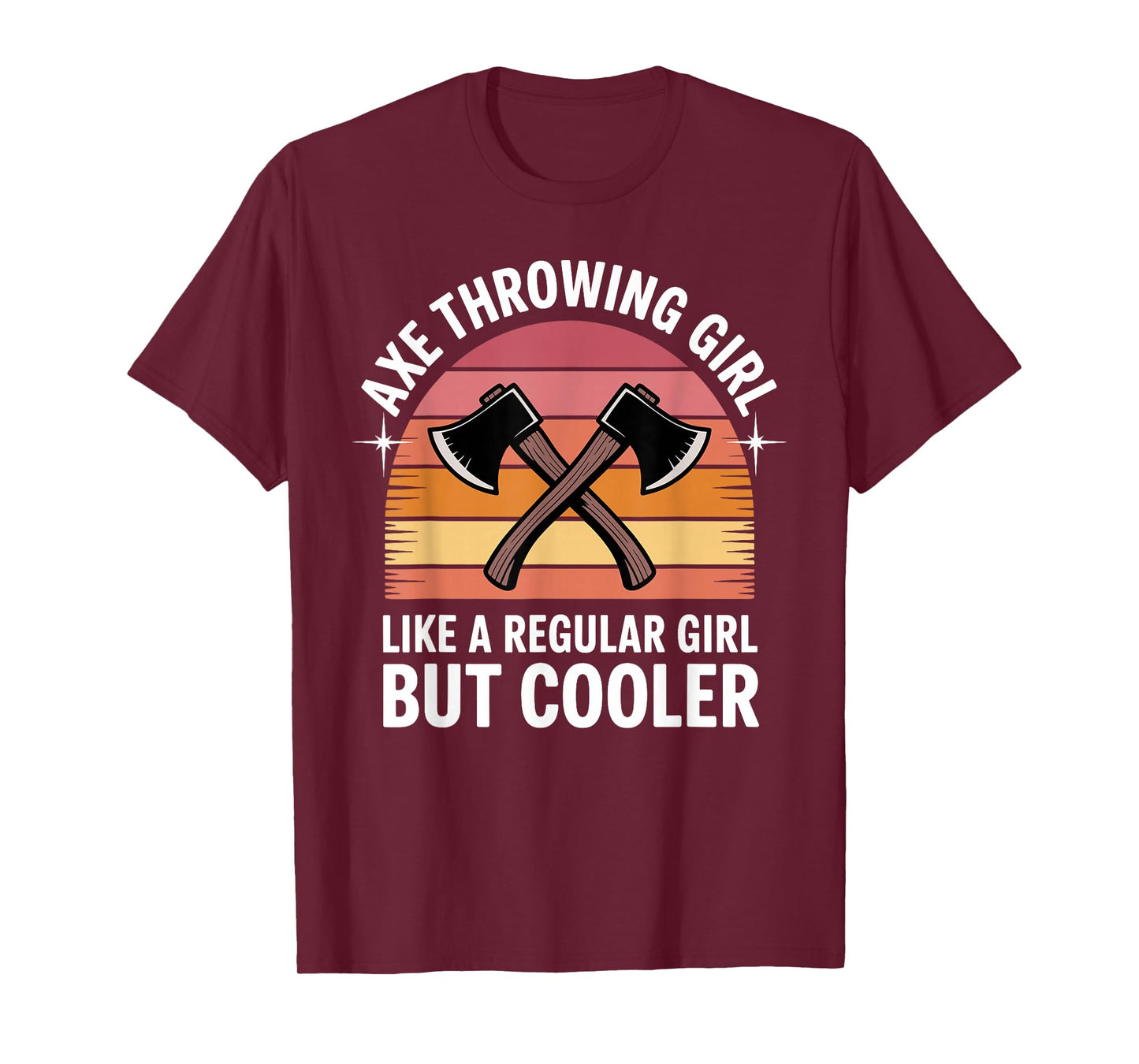 Axe Throwing Art for Women Girls Axe Thrower Axe Throwing T-Shirt
