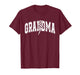 Grandma Checkered Varsity Women Mother's Day Girls Womens T-Shirt