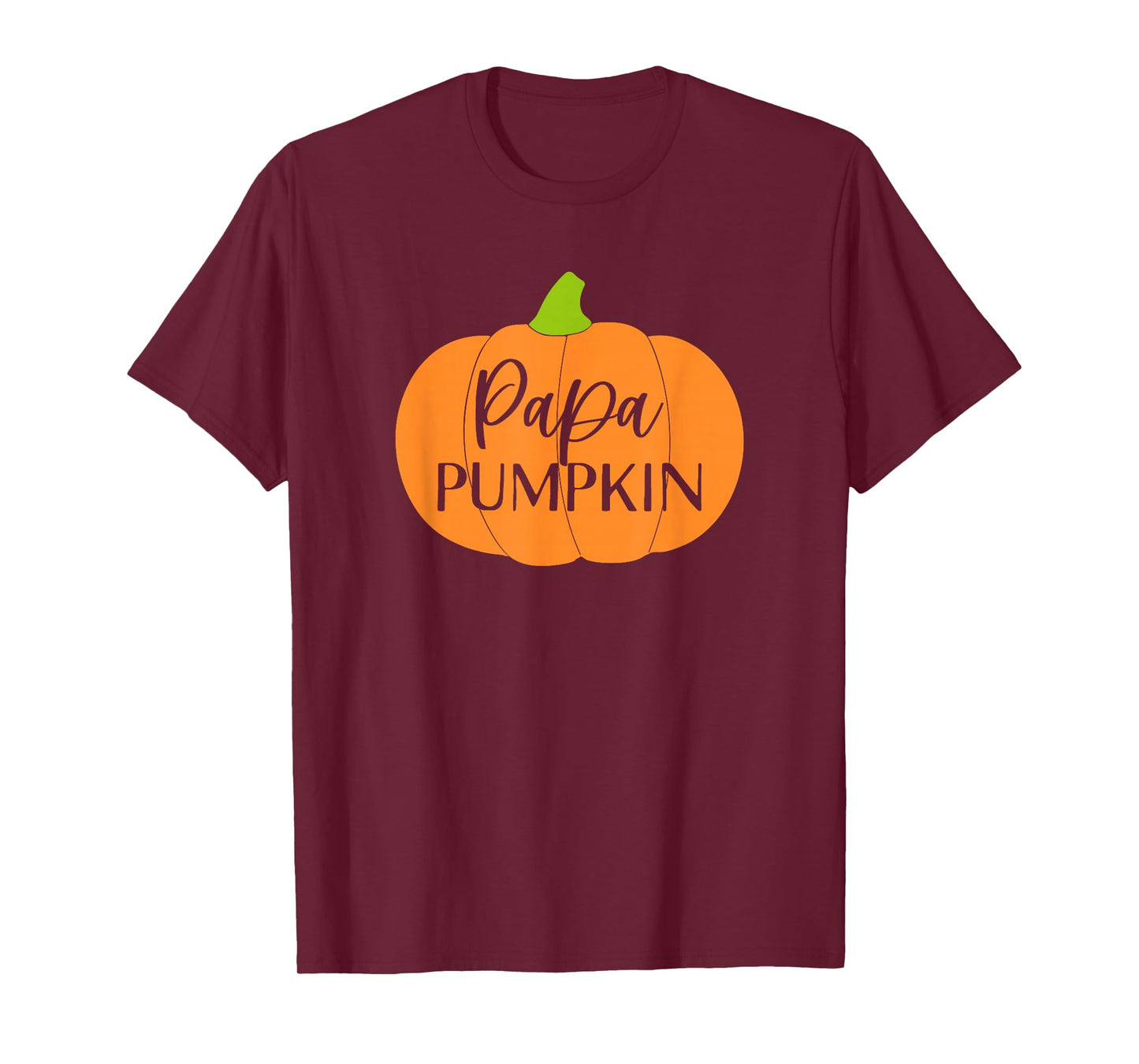 Fall Halloween Thanksgiving Papa Pumpkin Soon to Be Dad T-Shirt