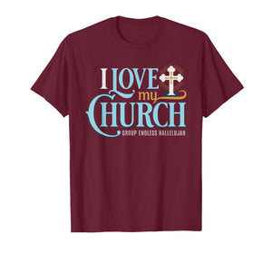 I Love My Church Religious Christian Community Group T-Shirt