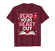 Read Your Heart Out Valentine Reading Book Girl Kid Teacher T-Shirt