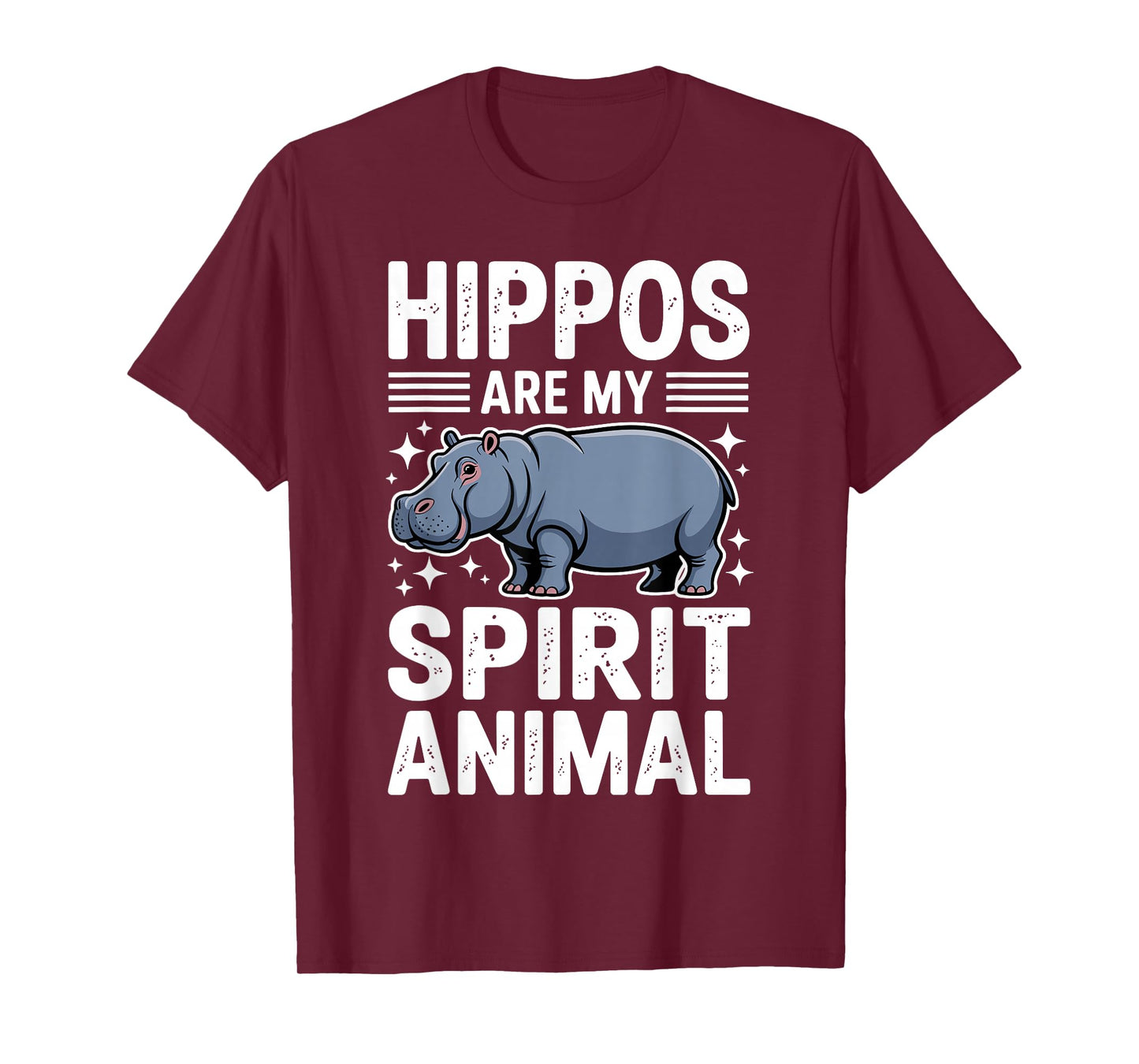 Funny Hippo Art for Men Women Kids Hippopotamus Hippo Lover T-Shirt