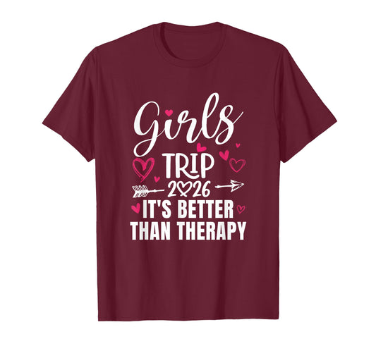 Girls Trip 2026 Weekend Vacation Lover Girls Road Trip T-Shirt