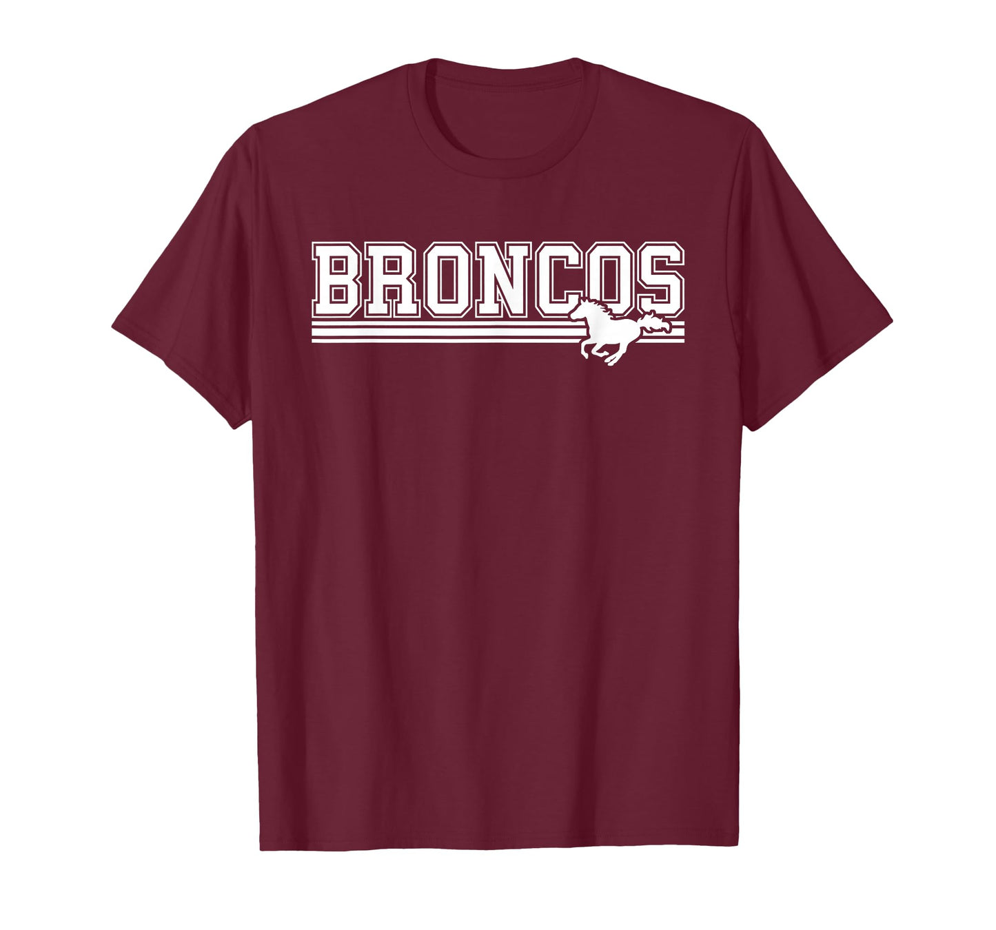 Broncos School Spirit Fan Team Broncos Back to School T-Shirt