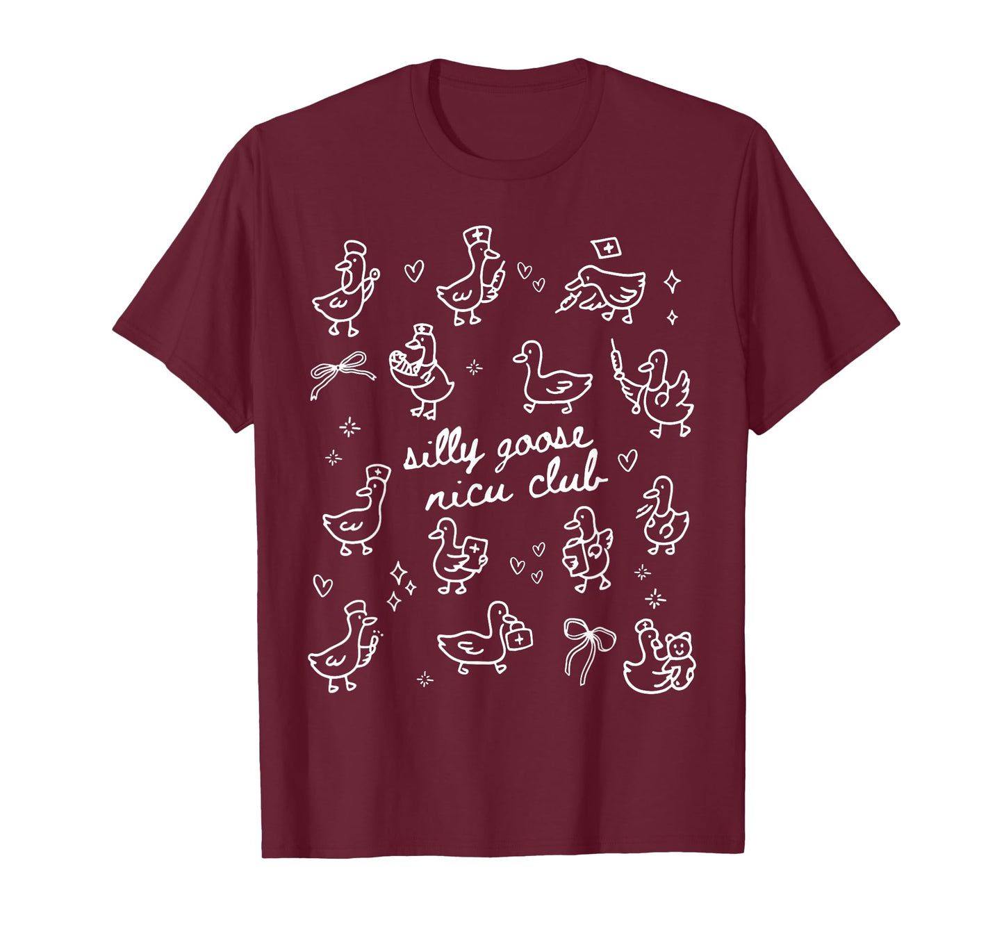Silly Goose NICU Club Neonatal ICU Nurse Nursing Student RN T-Shirt