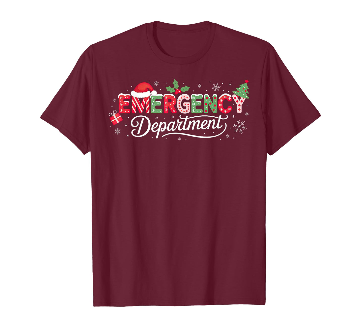 Emergency Department Christmas Santa ER T-Shirt