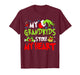 Vintage My Grandkids Stole My Christmas Heart Grandma Xmas T-Shirt