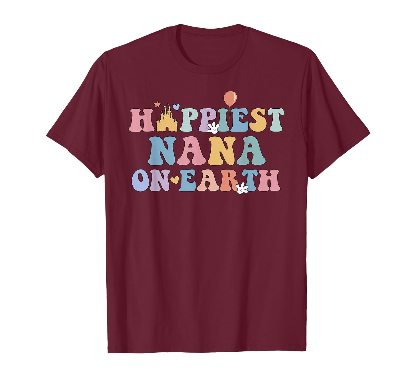Happiest Nana On Earth Happiest Grandma Matching Family Trip T-Shirt