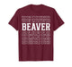 Beaver Layered Text Costume Animal Lover T-Shirt
