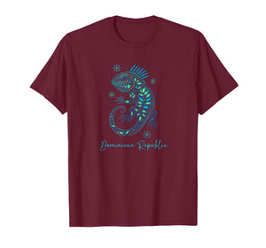 Dominican Republic Huichol Iguanas Art Souvenirs T-Shirt