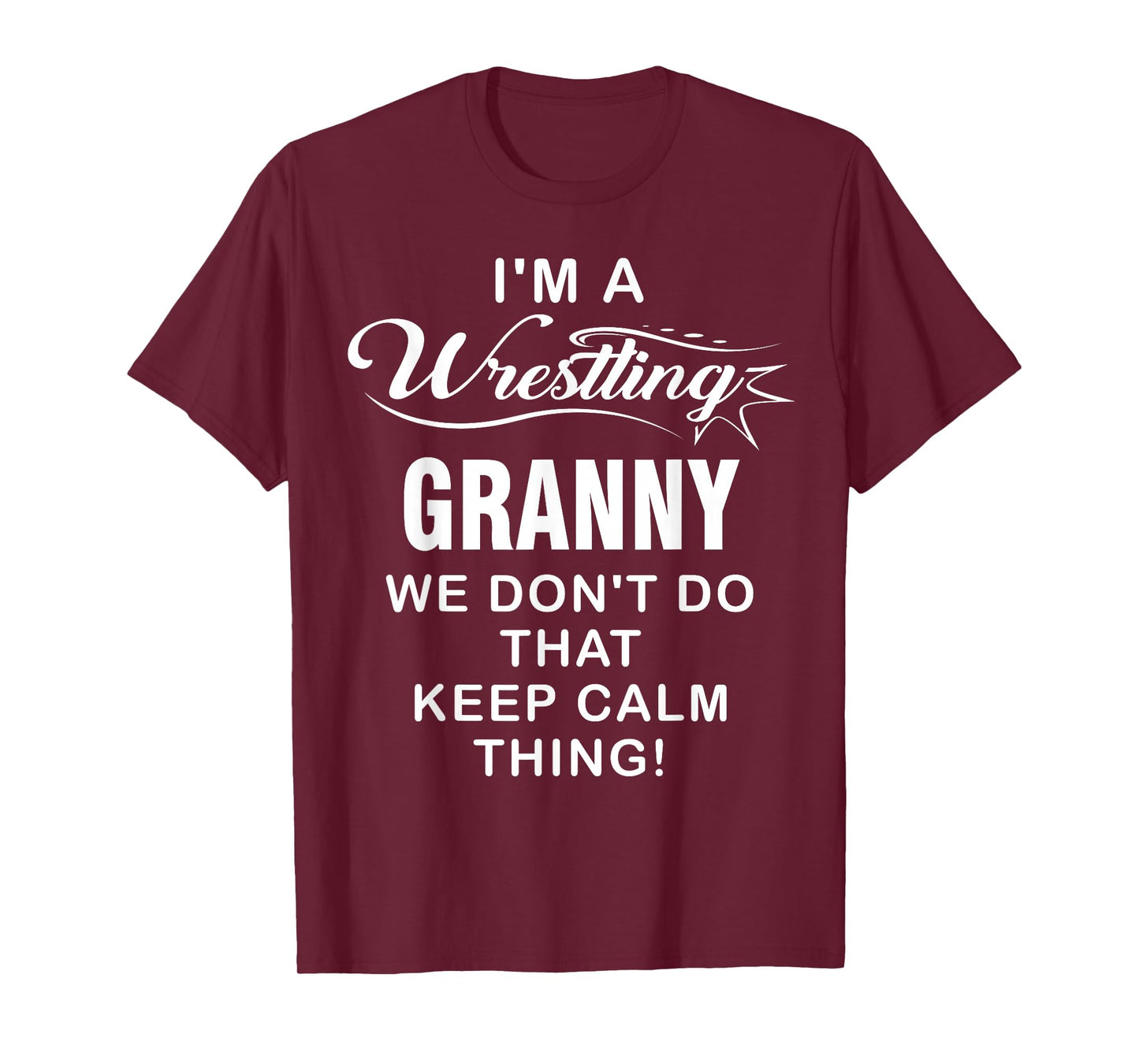 Wrestling I'm A Wrestling Granny Vintage Christmas Xmas T-Shirt