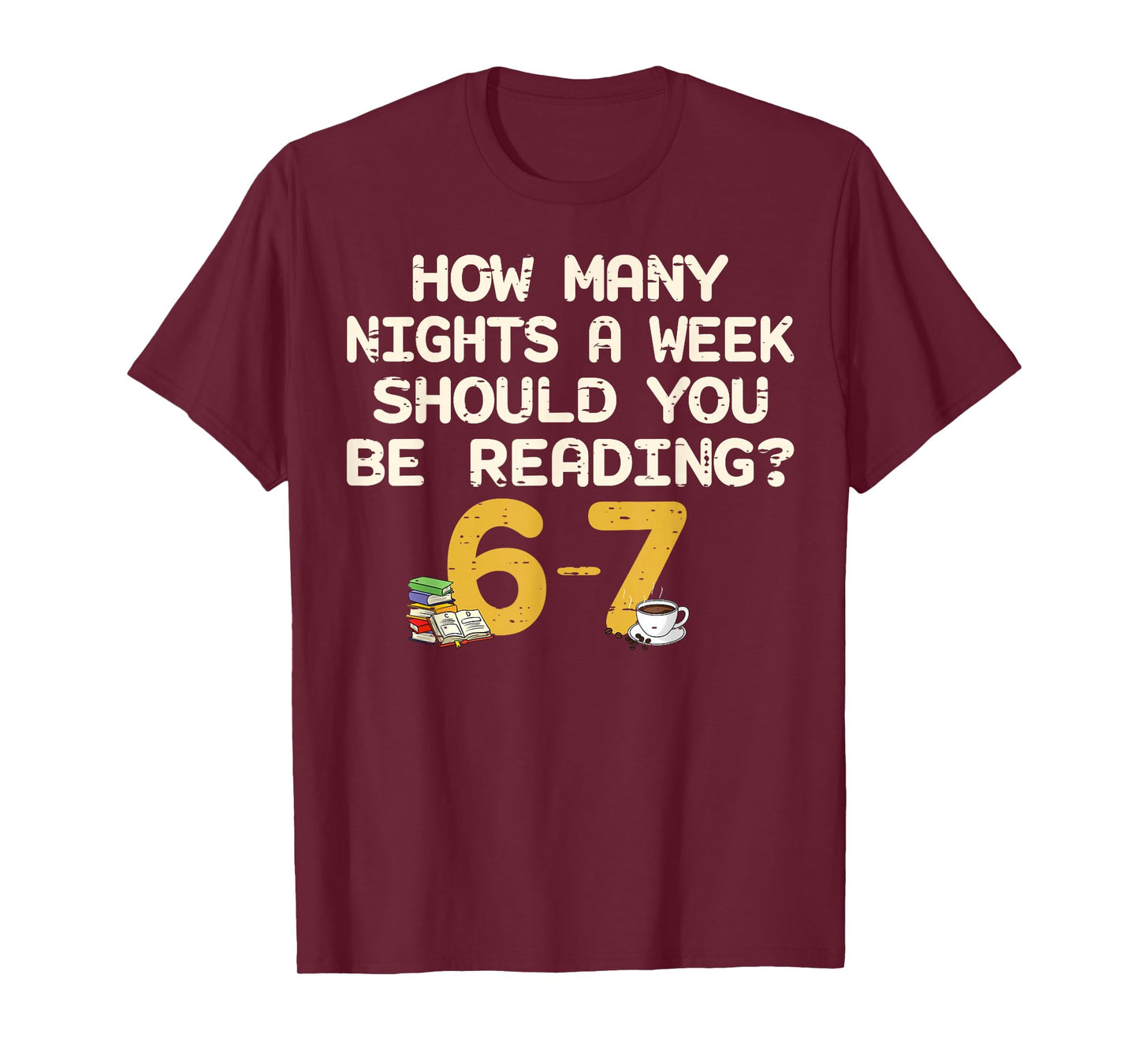 Funny Six Seven 67 Meme Book Lover Reading 6 7 Shirt Teacher T-Shirt