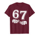 Six Seven 6 7 Meme Gen Alpha Slang 6 7 Hands Mens Boys Kids T-Shirt