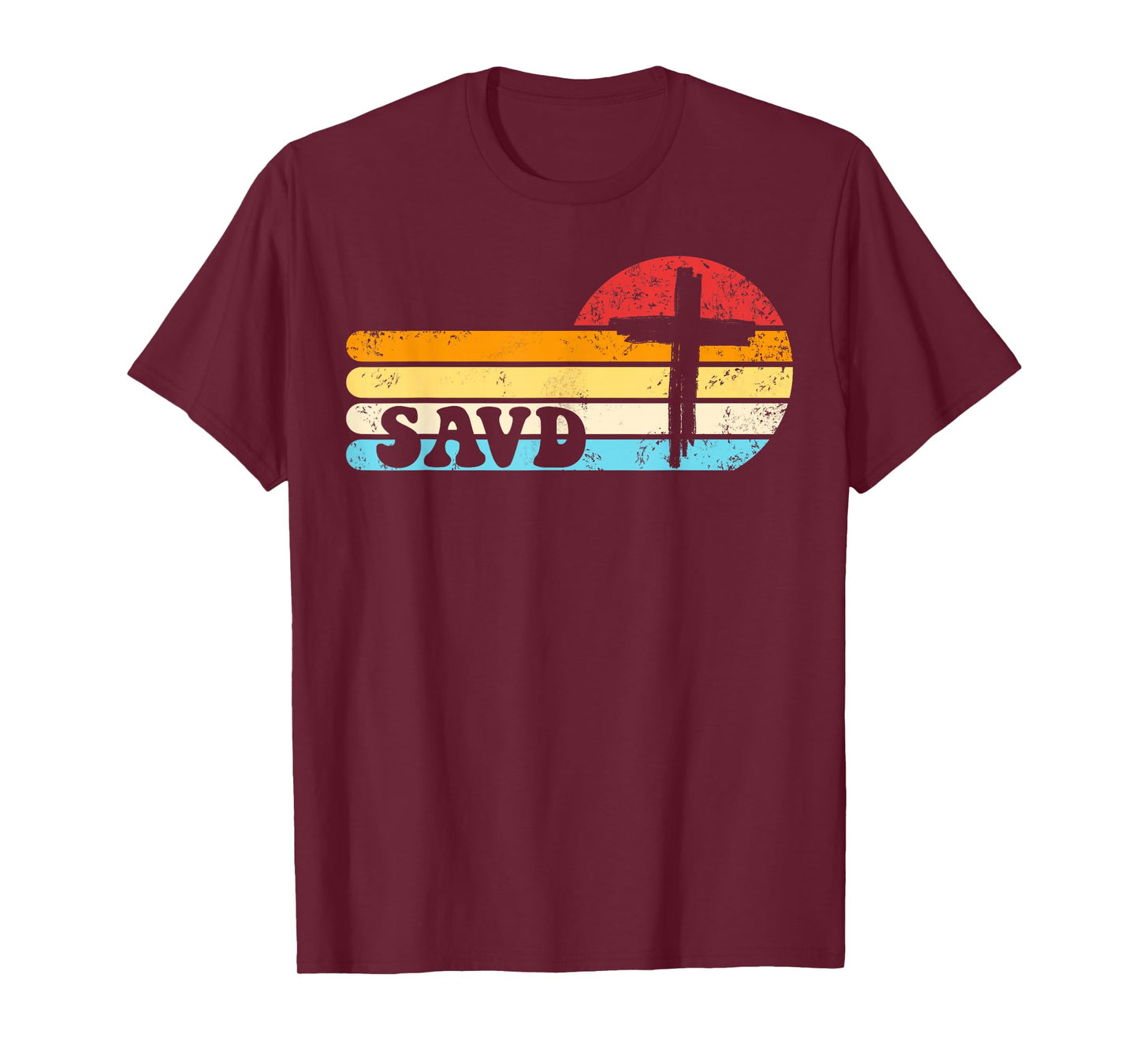Saved Cross Retro Bible Christian Faith Jesus Savd T-Shirt