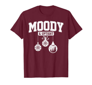 Merry and Bright Moody and Uptight Christmas Couple Matching T-Shirt