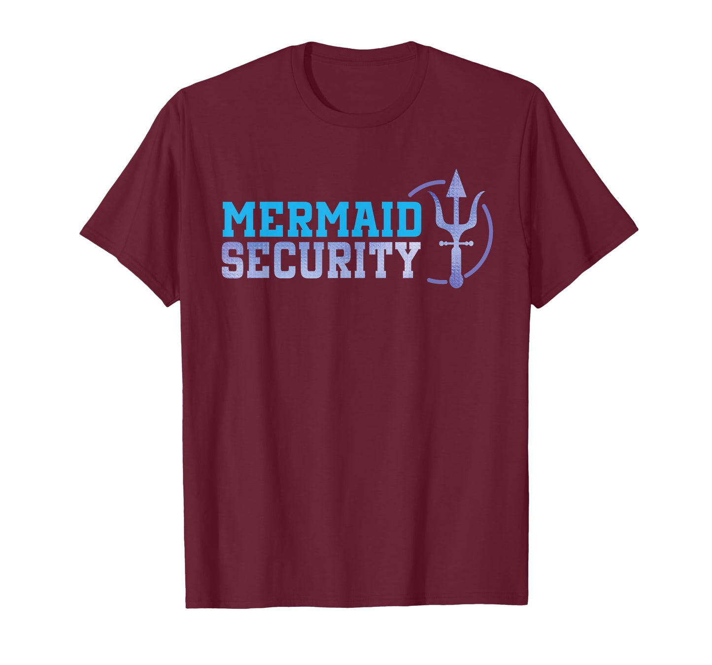 Mermaid Security Halloween Costume Dad Men Boy T-Shirt