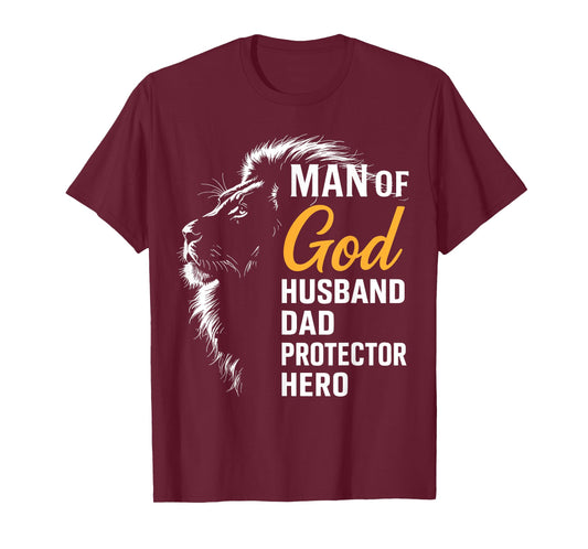 Man of God Lion of Judah Christian Faith T-Shirt