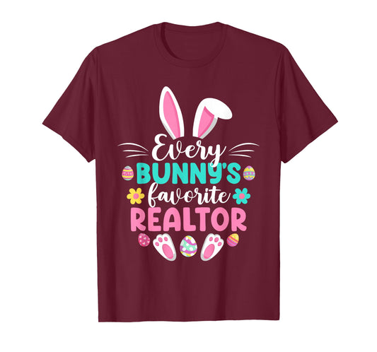 Every Bunny's Favorite Realtor Funny Easter Day T-Shirt