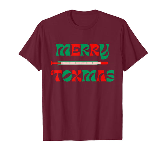 Merry Toxmas Botox Aesthetic Nurse Injector Medspa Christmas T-Shirt