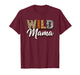 Wild Mama Jungle Animals Mom Birthday Kids Party Mom T-Shirt