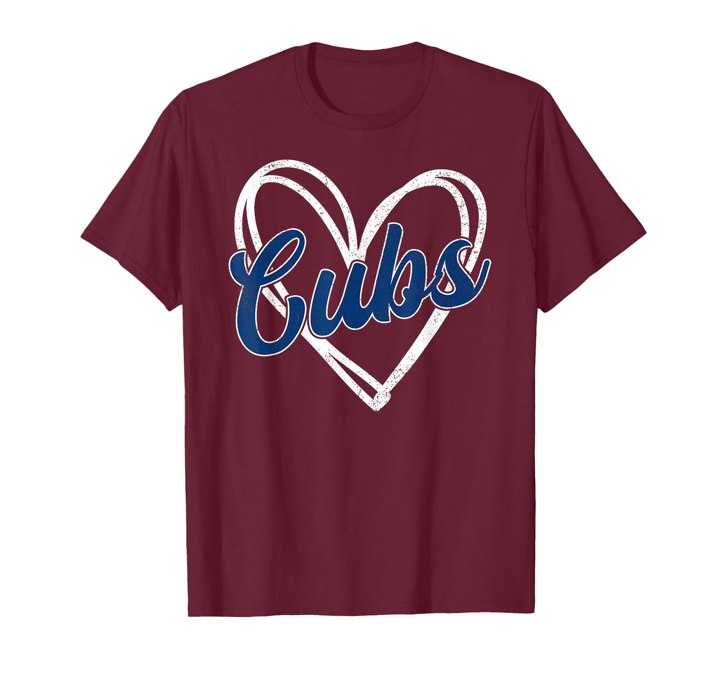 Vintage Cubs Name Heart for Men Women and Kids T-Shirt
