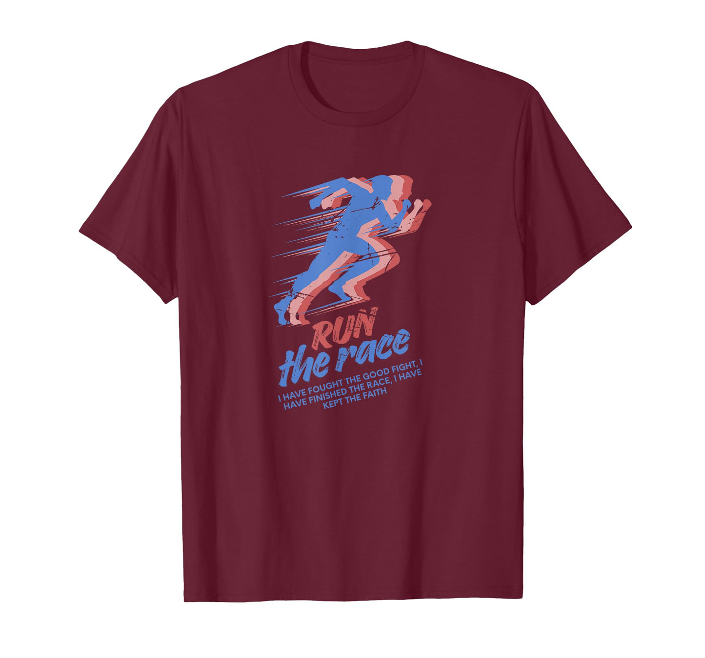 Run The Race Bible Verse Timothy Corinthians Subtle Faith T-Shirt