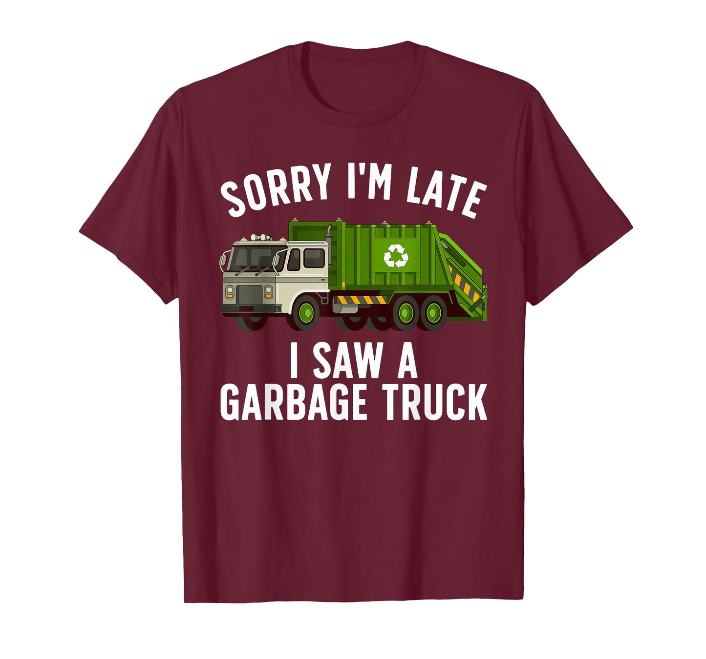 Cool Garbage Truck Art for Men Women Kids Garbage Truck T-Shirt