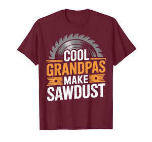 Cool Grandpas Make Sawdust Funny Woodworker T-Shirt