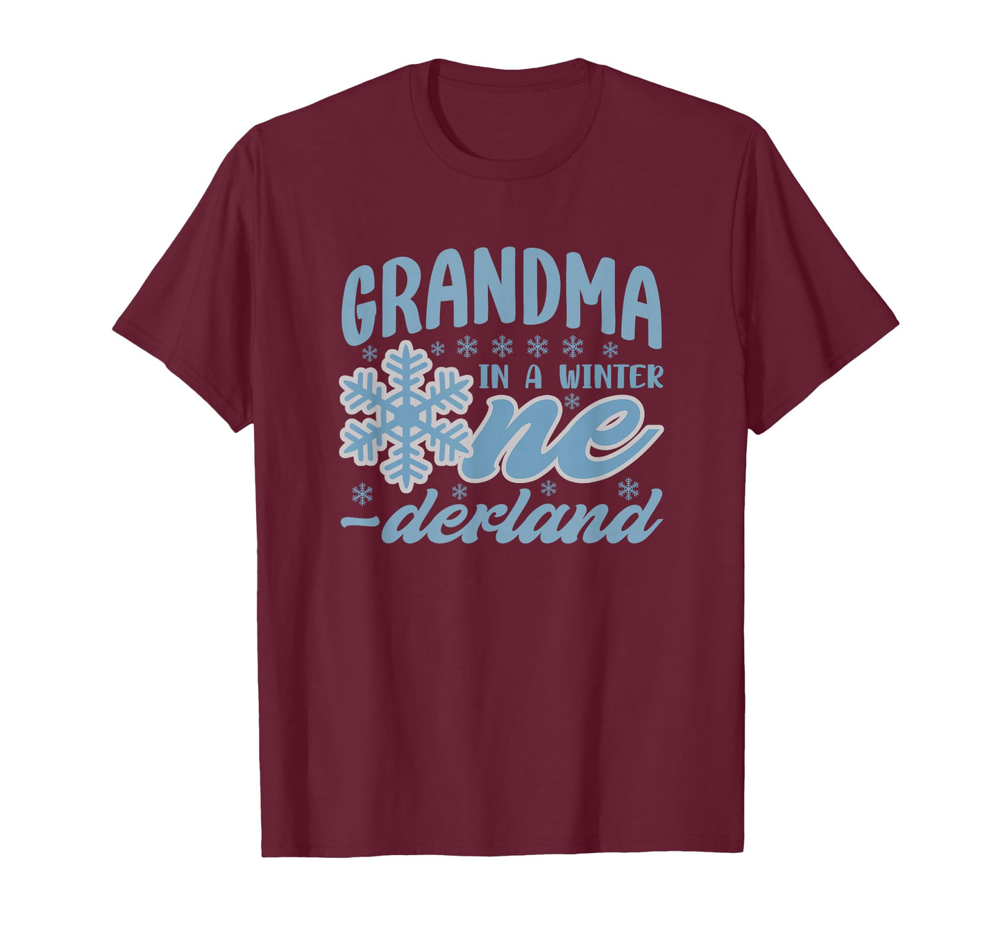 Grandma in A Winter Onederland Bday Girl Sweet Snowflake T-Shirt