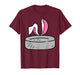 Funny Ice Hockey Bunny Happy Easter Ears Sport Men Boys Kids T-Shirt