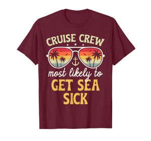 Most Likely to Get Sea Sick Matching Family Cruise 2026 T-Shirt