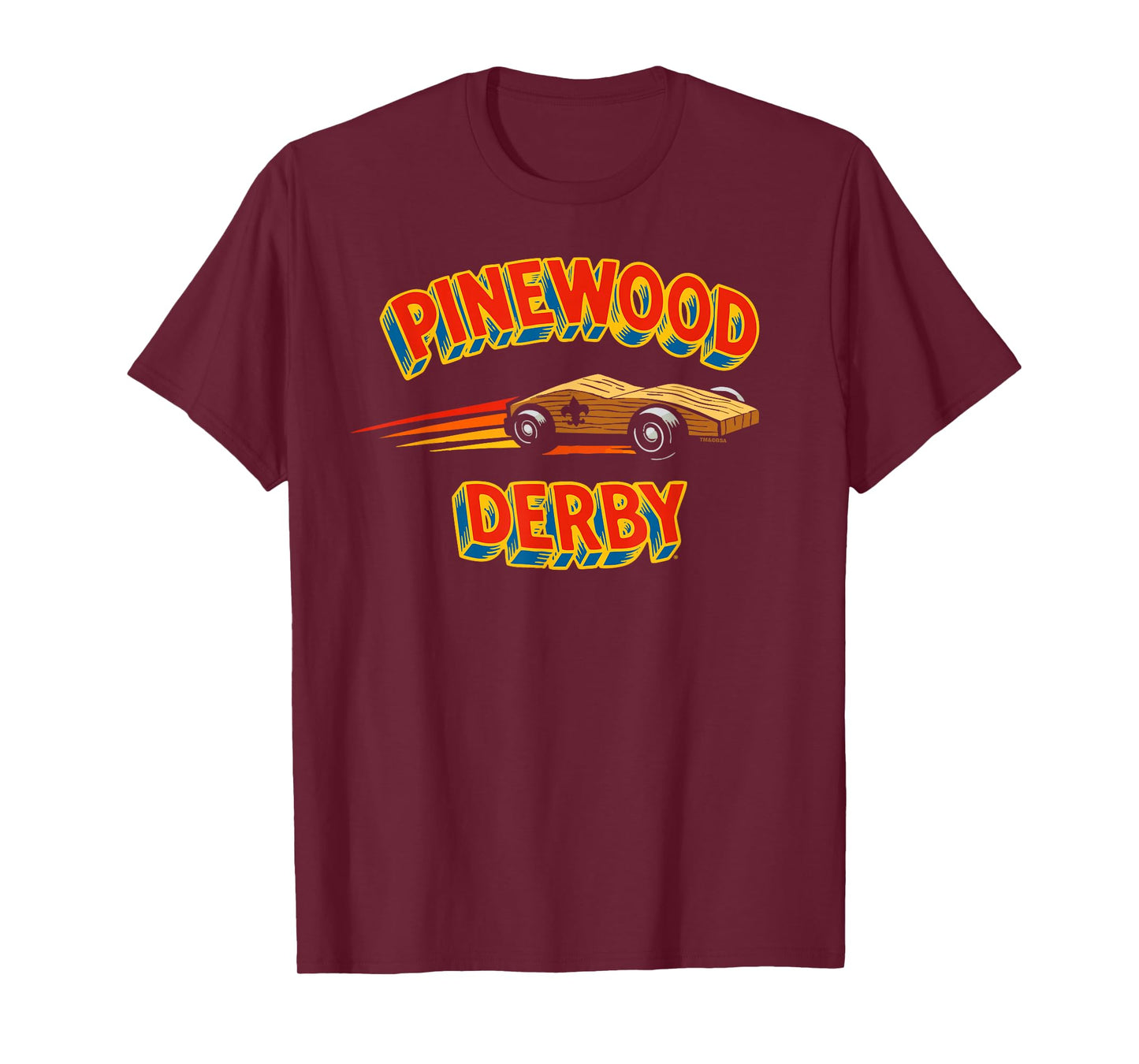 Retro Pinewood Derby Cub Scouts Comic Style T-Shirt
