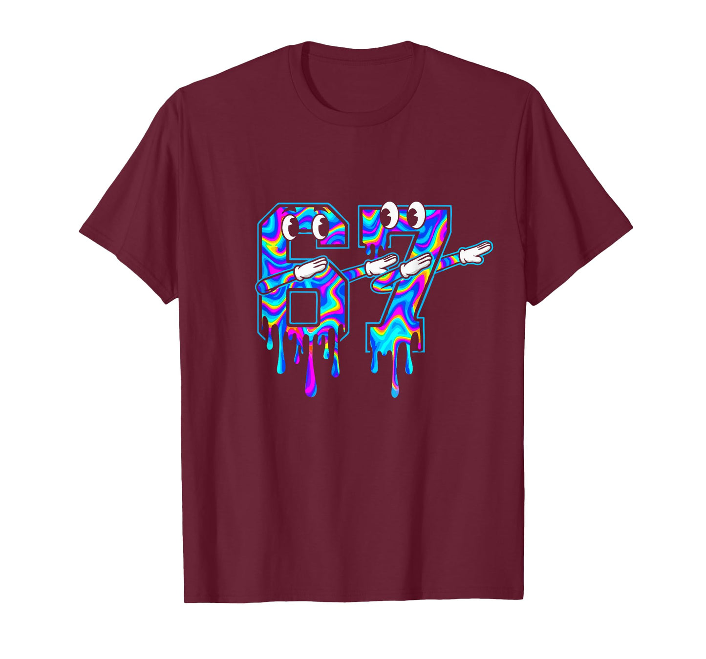 Swirl Six Seven Dab Drip 6 7 Dabbing Meme T-Shirt