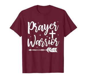 Prayer Warrior Cute Boho God Jesus Christian Apparel Women T-Shirt